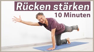 10 Min YOGA RÜCKEN ROUTINE  Rücken stärken [upl. by Ardek]