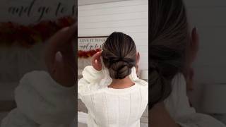 Braided bun for official look 😍❤shortsvideo lowbunofficial lookhairstyle watch more video [upl. by Annotahs674]