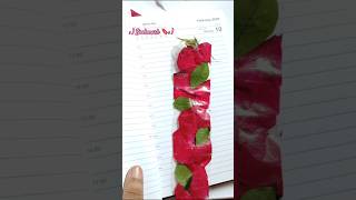 Bookmark 🔖 From Rose Petals art bookmark cute diy shorts ytshorts trending flowers [upl. by Zeke]