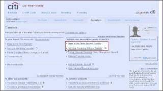 Citi QuickTake Demo How to Make an Inter Institution Transfer using Citibank Online [upl. by Yenittirb]