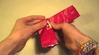 How to fold a Crisp Packet  Chip Bag into a Triangle [upl. by Carlita]