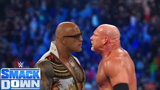 WWE FULL MATCH  Goldberg Vs The Rock  SmackDown Live Full Match [upl. by Younger960]