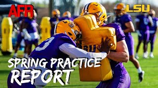 LSU Spring Practice Report Starting CB Battle DLine Rotation WR Depth [upl. by Auguste]