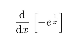 Derivative of e1x [upl. by Gilchrist]