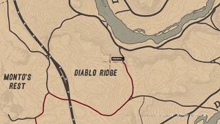 Red Dead Redemption 2 Online Diablo Ridge Treasure Location  Bonus Location [upl. by Taima]