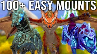 100 Easy to Get Mounts and How to Get Them in World of Warcraft [upl. by Deerc]