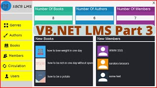 VBNet Project Tutorial  Create a Library Management System Using VBNet And MySQL   Part 3 [upl. by Yrrem267]