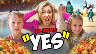 MOM SAYS YES to EVERYTHING Gaby and Alex WANTS for 24 HOURS [upl. by Turnheim]