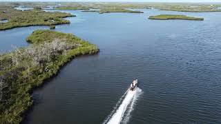 Fishing in Homosassa FL  Drone Shots  Nitty Gritty Fishing Charters [upl. by Tedd]