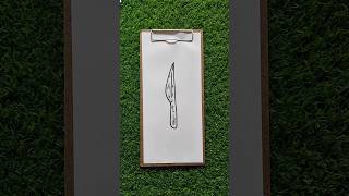 How To Draw Knife 🔪 Drawing Step By Step Tutorial  Knife Drawing [upl. by Zelten293]