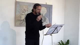 QUADRIvolà  letture di Davide BRAGLIA durante linaugurazione [upl. by Alimhaj401]