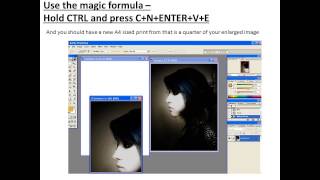 How to split and print A2 enlargement images to 4 A4 prints [upl. by Einra]