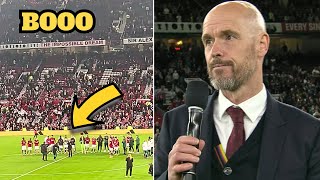 Erik ten Hag Booed At Old Trafford After Man Uniteds 32 Win vs Newcastle United [upl. by Cchaddie]