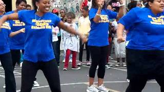 Baldwin Hills Magnet School Teachers Perform at Double Dutch Contest [upl. by Einnos976]