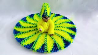 लड्डू गोपाल की सिलाई पर Dress बनाइए  Cap के साथ shriharicrochetknitting [upl. by Jacy308]