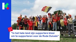 Klaar voor de eerste match van de Rode Duivels op het EK quotIk ga heel luid roepenquot [upl. by Yesrod748]