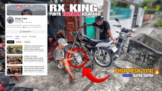 KEDATANGAN RX KING PUNYA YOUTUBER DARI KISARAN vizaytuneee TURUN MESIN DI KOKOINA GARAGE MEDAN🔥 [upl. by Ellerehs]