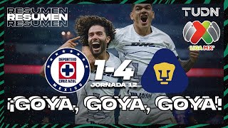 HIGHLIGHTS  Cruz Azul 14 Pumas AP2023J12  Liga Mx  TUDN [upl. by Tucky]