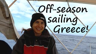 Sailing across the Cyclades in March  Cold stormy amp AMAZING Winter  off season in Greece Ep 14 [upl. by Jori367]