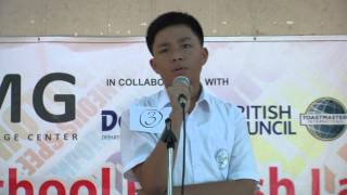 Extemporaneous Speech Contest  Finalist 02 [upl. by Llenahc]