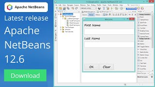 Create your First Java Project with Netbeans 126  How to Create JFrame Forms using Window Builder [upl. by Laeira148]