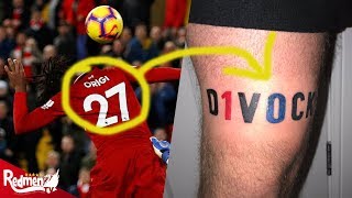 The Liverpool Fan With The Origi Derby Tattoo [upl. by Suhcnip]