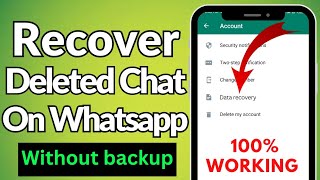 How to Recover Deleted Messages on WhatsApp Without Backup in 2023 5 Year Old Chats [upl. by Alhak152]