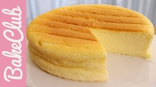 Japanischer Cotton Cheesecake Käsekuchen  BakeClub [upl. by Anahsak]