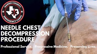 Needle Thoracostomy Needle Chest Decompression Procedure for Tension Pneumothorax [upl. by Meriel]