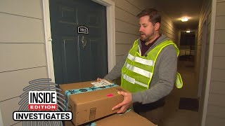 Inside Edition Producer Goes Undercover to Deliver Amazon Packages [upl. by Danell139]