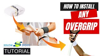 How To Install A Racket Overgrip Tutorial [upl. by Heath]