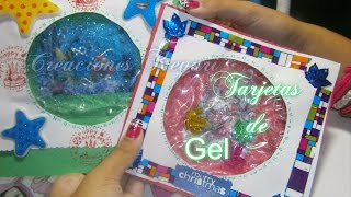 Tarjetas o invitaciones de Gel Water Gel Card [upl. by Ludewig]