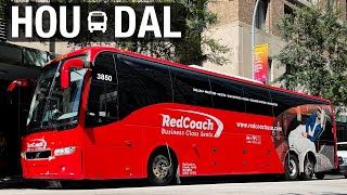 RedCoach Houston to Dallas Texas Bus Business Class Trip Report [upl. by Nnalyrehs239]