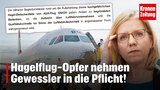 HagelflugOpfer nehmen Gewessler in die Pflicht  kronetv NEWS [upl. by Inalaehon]