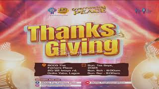 RCCG SEPTEMBER THANKSGIVING SERVICE  RCCGTFP [upl. by Silverstein997]