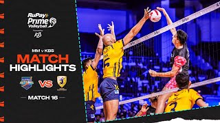 Mumbai Meteors v Kochi Blue Spikers  S3 M16 HLs  RuPay PVL S3 Powered by A23 [upl. by Koorb]