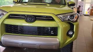 Got another hot one for you guys 2023 TRD OFF ROAD 4Runner in Lime Rush [upl. by Tad]