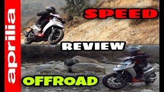 Aprilia SR 125 Review  SR 125 Offroad [upl. by Ahsatsan407]