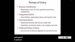 151 Pathogen Entry Adherence and Avoidance of Immune System [upl. by Eirod336]