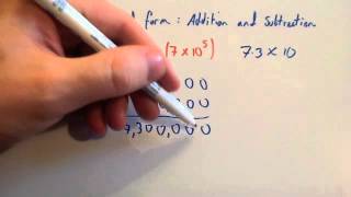 Standard Form addition  Corbettmaths [upl. by Traggat]