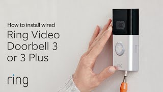 How to Install Ring Video Doorbell 3 or 3 Plus  Wired Install [upl. by Hammad]