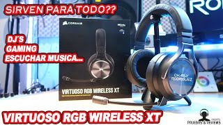 🎧 VIRTUOSO RGB WIRELESS XT  TOPE DE GAMA DE CORSAIR SIRVEN PARA TODOPruebas y Reviewsen Español [upl. by Orlanta]