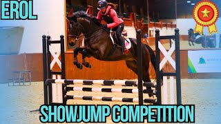 EROL SHOWJUMP COMPETITION  YOUNG HORSE TAKES OFF AT MERRIST WOOD CLEAR ROUND  VLOG 126 [upl. by Atsok549]