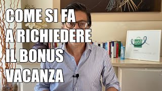 Come funziona il bonus vacanza [upl. by Cavallaro939]