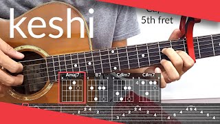 BYS keshi Guitar Tutorial  Tab Chords [upl. by Eetsirhc]