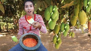 Amazing cooking shrimp paste with mango and chili salt recipe  Amazing video [upl. by Ap974]