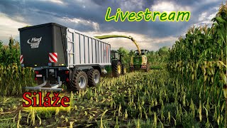 FS22  Livestream Agro Synkov  siláže pro BGA [upl. by Ainnat715]