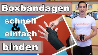 Boxbandagen schnell und einfach binden [upl. by Morrell]