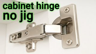 How to install cabinet hinge without quotJIGquot [upl. by Llednar]