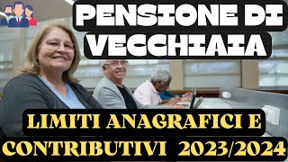 PENSIONE DI VECCHIAIA NUOVI REQUISITI 20232024 circolare INPS [upl. by Leavy]